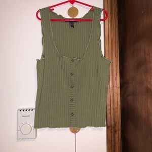 FOREVER 21 | green lettuce tank